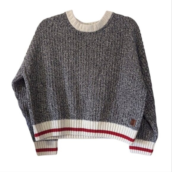 Roots Sweaters - Roots Hiking Outdoor Cotton Cabin Cabincore Boxy Sweater L